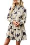 Rochie casual midi cu maneca lunga,