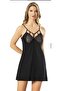Women's Model Low-Cut Combed Cotton Nightgown Set