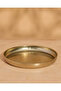 Gold Round Engraved Serving Tray - 2