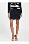 Textured knit mini sweater skirt