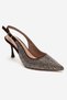 Johanna Brown Gold Stone Women's Heeled Shoes - 3