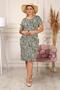 Women's Cycling Collar Plus Size Dress Dpaysl56 - 3