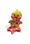 Lalafanfan Duck Plush 30 cm - Soft Yellow Duck Figure Gift with Accessories Including Glasses and Headband - 5
