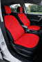 Red Universal Car Seat Min Leather 5-Piece Set – 4 Seasons Anti-Sweat Non-Slip Sole - 3