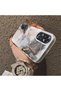 Oppo A60 Compatible Silicone Edge Hard Back Anti-Fall Butterfly Patterned Phone Case - 3