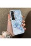 Realme C65 Compatible Butterfly Patterned Silicone Edge Hard Back Anti-Fall Phone Case