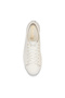 Women's Triple Up Leather Piping Casual Sneaker White - 5