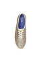 Women's Champion Lace Up Glitter Textile Casual Sneaker Gold - 4