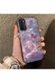 Oppo A54 4g Compatible Butterfly Patterned Silicone Edge Hard Back Anti-Fall Phone Case