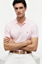 Men's Liquid Cotton Pack Regular Seasonal Pink Polo Neck T-Shirt
