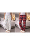 Women's 2-piece 100% cotton pajama bottoms, jersey supreme relax fit set - 3