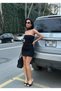 Black Fit Dress with Shawl and Draped Detail