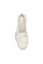 Women's Triple Decker Canvas Floral Embroidery Casual Sneaker Cream - 5