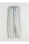 Trendlucky Mom Fit Women's Jean Pants with Elastic Waist with Difference in Color - 5