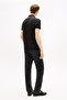 Men's Liquid Cotton Tipped Slim Black Polo Collar T-Shirt - 5