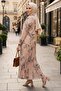 Pleated Skirt Satin Double Set 1693 - 3
