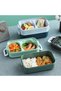 Blue Stainless Steel 3-Tier Food Carrying Container Thermally Insulated Lunch Box - 3