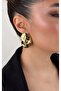Tattoo Plate Oval Earrings - 3