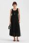 Women's Lace and Tulle Stone-Embellished Design Long Skirt - 4