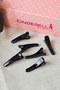 Set of 6 Black Mini Plastic Clamps with Buckle 3.5cm - Makeup Hairdressing Tongs Blow Dry Wave Clip Hair Holder - 3
