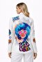 Women's Graphic Print Blazer Jacket - 2