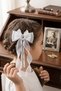 23 April Special Occasions Ataturk Bow t Tulle with Bow for School and Daily Use Clip Buckle White