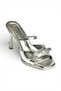 Y518710209 Silver Stiletto Heel U Women's Shoes - 6