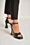 Y404850209 Black Block Heel Pack Women's Shoes - 4