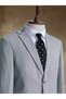 Gray Sport Classic Italian Style S Slim Fit Men's Blazer Jacket - 3