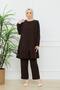 Women's Flower-Embroidered Stylish Pants Suit - 2