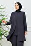 Women's Flower-Embroidered Stylish Pants Suit - 2