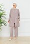 Women's Flower-Embroidered Stylish Pants Suit - 7