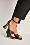 Y404850209 Black Block Heel Pack Women's Shoes - 3