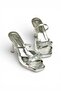 Y518710209 Silver Stiletto Heel U Women's Shoes - 5