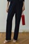 Navy Blue Cosie Elastic Waist Trousers