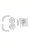 Chrome Corner (L) and (U) Shaped Bathroom Shower Pipe (80*80*80 cm) - 5