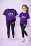 Girl's Set T-Shirt and Stretchy Leggings Set 100% Cotton Panda Print – Comfortable Sports Combination