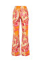 Women's Pink Straight Fit Printed Trousers - 5