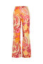 Women's Pink Straight Fit Printed Trousers - 4