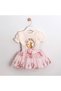 Baby Girl Pink Queen T-Shirt Skirt Set - 2