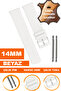 Genuine Leather Watch Band Strap Compatible with 14mm Watches L04Mk-14Mm
