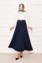 Mevlana Scuba Hijab Skirt Navy Blue