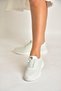 Y999255803 White Genuine Leather Women's Sports Shoes Sneakers S - 2