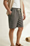 Men's Smoked 100% Cotton Linen Muslin Shorts Comfortable Fit Summer Breathable Lightweight Fabric Back Pocketed Casual - 7