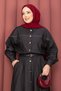 Shirt & Skirted Hijab Tensel Set Black - 2