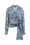 Marciano satin wrap blouse