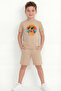 Boy's Printed Shorts Set B19