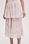 Wide Patterned Midi Skirt - 7
