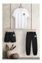 3-Piece Unisex Tshirt-Shorts-Sweatpants Combination Printed