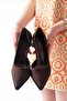 Women's Stiletto Pointed Toe 9cm Heeled Shoes - 3